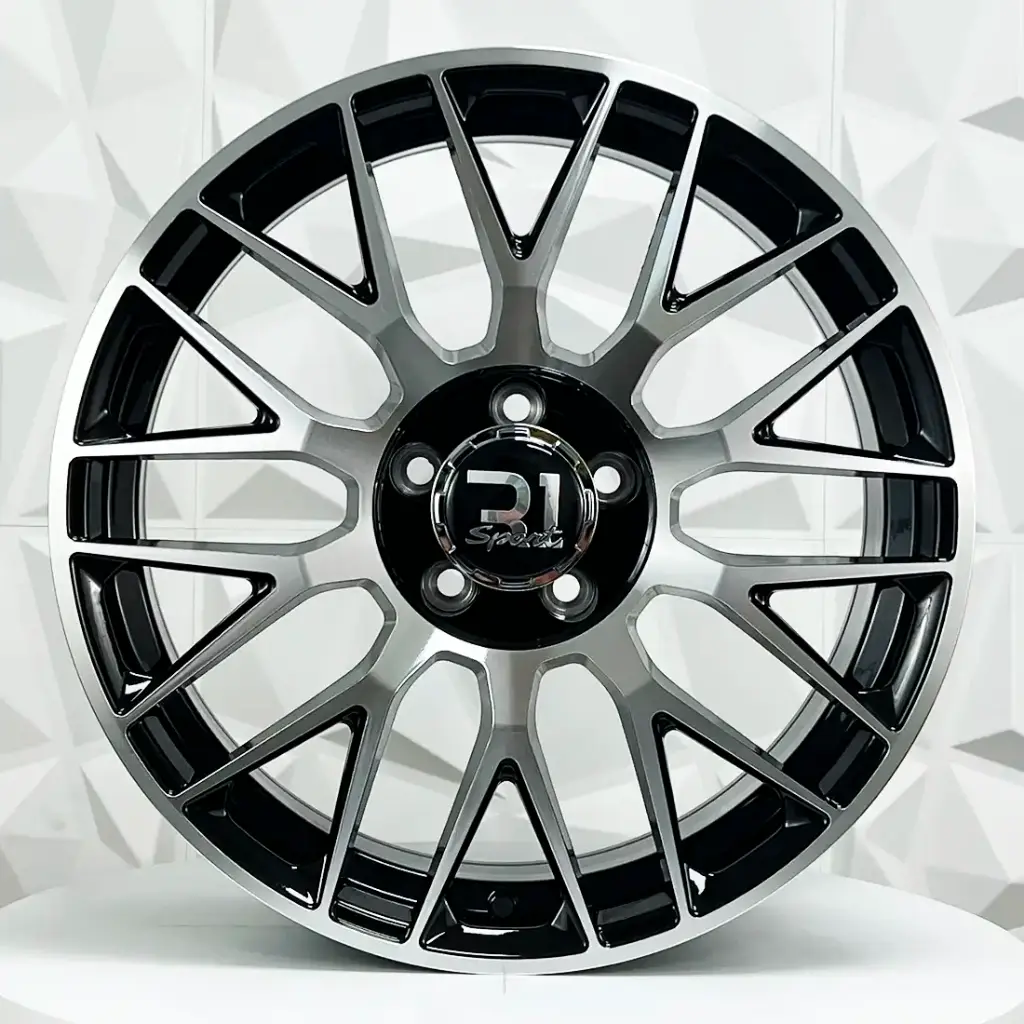 RIN 18X9 5-112 R1 SPORT XF013 MACHINE BLACK ET45 CB66.45