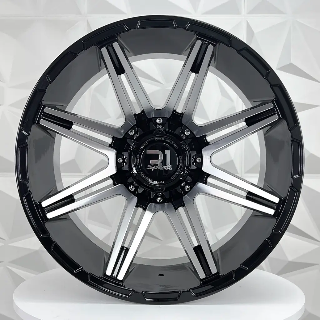 RIN 20X10 6-135/139.7 R1 SPORT 8153 BLACK MACHINE FACE ET-24 CB110 