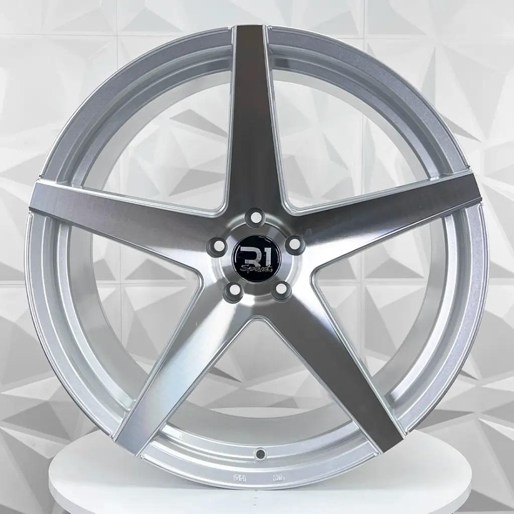 RIN 22X10.5 5-114.3 R1 SPORT C091R SILVER MACHINE FACE ET25 CB73.1 