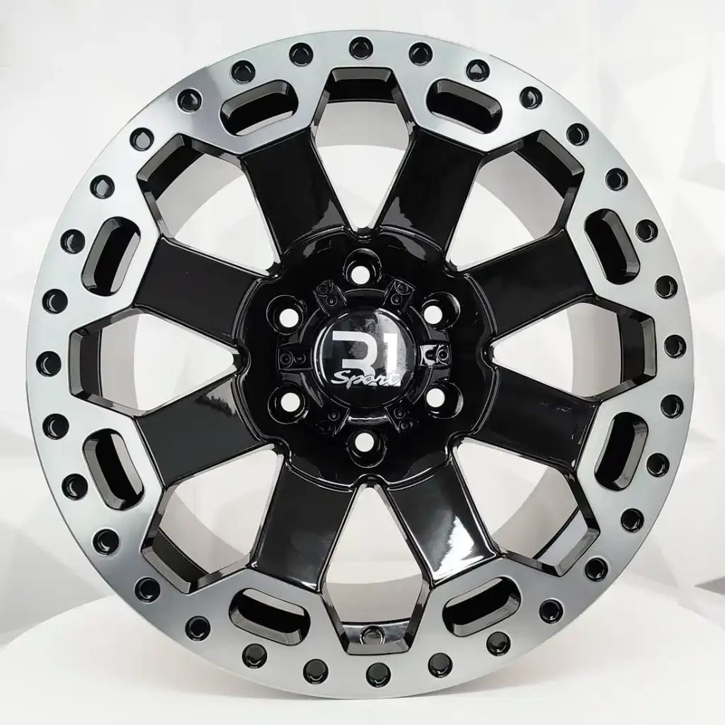 RIN 17X9 6-139.7 R1 SPORT LGS34 BLACK MI+BLACK CLEAR COATING ET0 CB110.1 