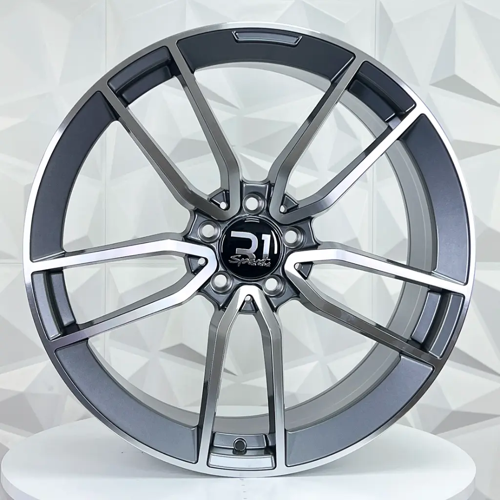 RIN 19X9.5 5-112 R1 SPORT 9371R GUNMETAL MACHINED FACE ET47 CB66.6