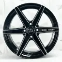 RIN 15X7 4-100 R1 SPORT DX547 BLACK MILLING ET35 CB73.1