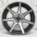 RIN 14X7 4-100 R1 SPORT 6093 BLACK MACHINE FACE ET0 CB73.1