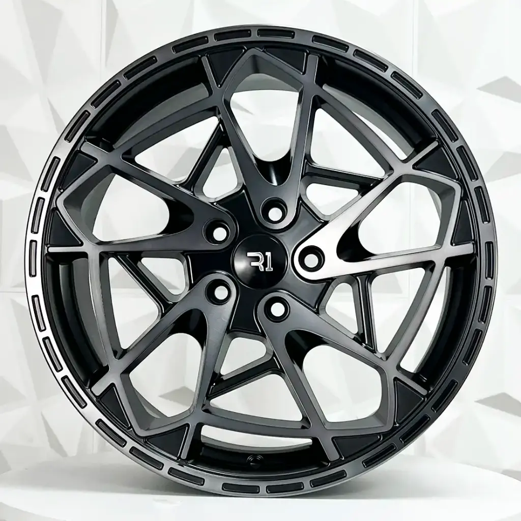 RIN 20X8.5 5-112 R1 SPORT LP119 BMF CLEAR MATE BLACK COATING ET38 CB72.6