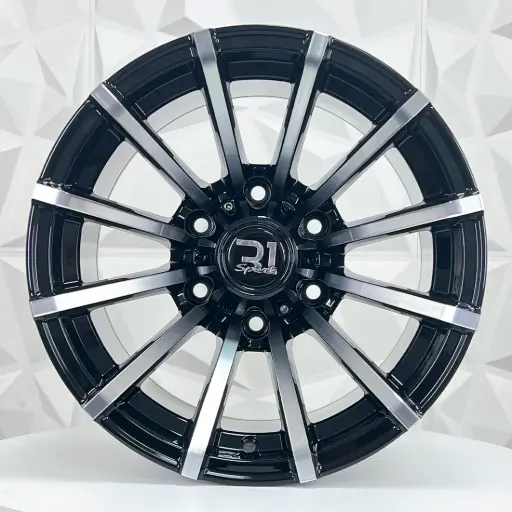 [153500] RIN 15X10 6-139.7 R1 SPORT 1108 BLACK MACHINE FACE ET-44 CB110.5 